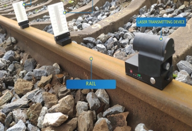 Rail Laser Versine Alignment Device